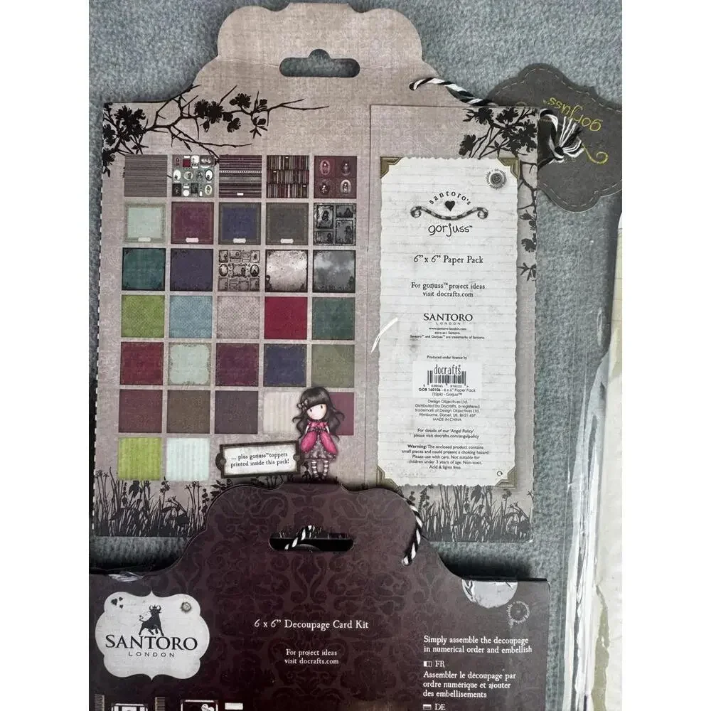 santoro‎ gorjuss paper craft bundle decoupage card kit scrapbook ephemera set